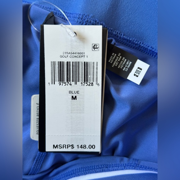 RLX Ralph Lauren baby Blue and White Striped Skort golf tennis sport size M - Picture 8 of 9